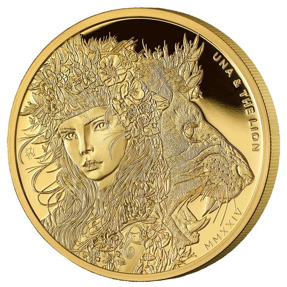 金貨 99.9％ 純金 ゴールド ウナ ライオン 金貨 セントヘレナ 2021 