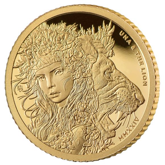 【現代版】2024 0.5グラム セントヘレナ ウナとライオン 金貨