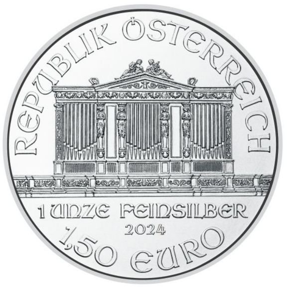 2024 1オンス オーストリア ウィーン銀貨 【20枚】セット ミントロール 