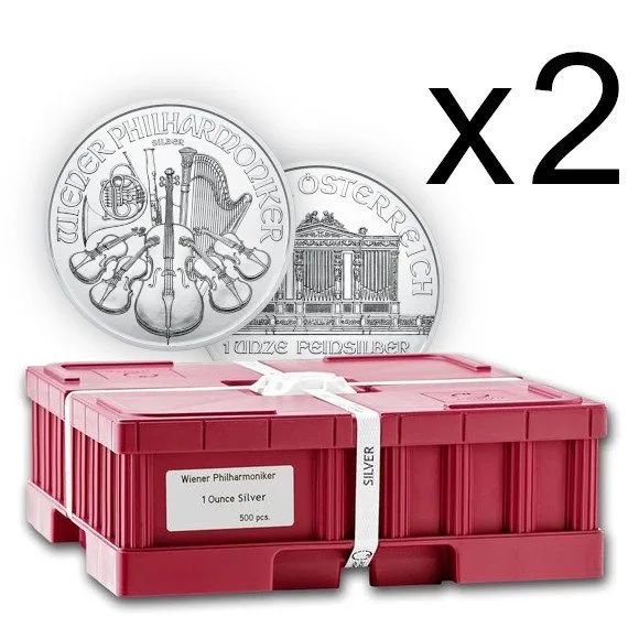 2024 1オンス オーストリア ウィーン銀貨 【500枚】セット ...