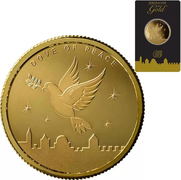 大幅値下げ　2022年　平和の鳩銀貨　エルサレム　1オンス　プルーフライク