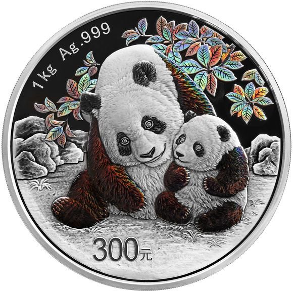 最新作 2024年 中華人民共和国 パンダ銀貨 純銀コイン ほぼ1オンス 30g 