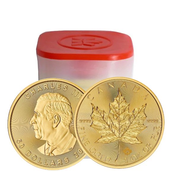2024 1オンス カナダ メイプル金貨 【10枚】セット （ミントロールと 