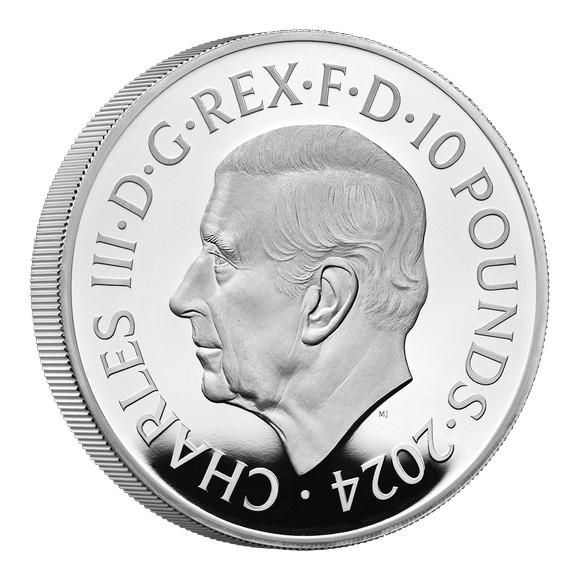 2024 2オンス ロイヤルチューダービースト　ドラゴン銀貨 2024年 (新品) イギリス「ロイヤルチューダービースト・ウェールズの