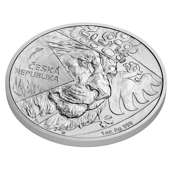 2024 1オンス ニウエ チェコのライオン 銀貨 2ドル 新品未使用 - 野口