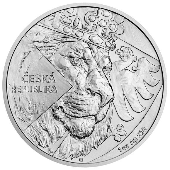 2024 2オンス ニウエ チェコのライオン 番号付 銀貨 5ドル 新品未使用 