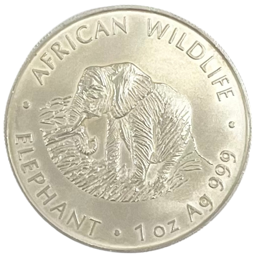 セール品】2000 1オンス アフリカ ザンビア エレファント 銀貨 5000