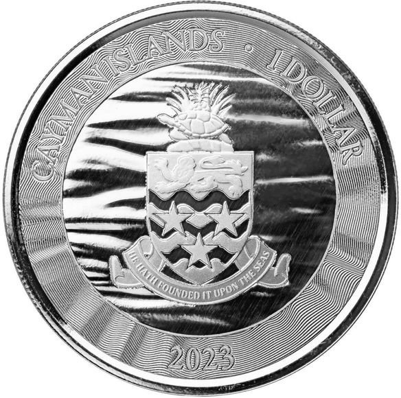 2024 1オンス ケイマン諸島 カジキ 彩色 銀貨 1ドル 新品未使用 - 野口コイン株式会社