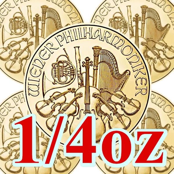 2024 1/4オンス オーストリア ウィーン金貨 □【5枚】セット（22.5mm ...