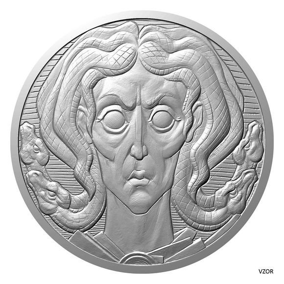 2024 1オンス ニウエ メデューサ：神話上の人物シリーズ 銀貨 2ドル 