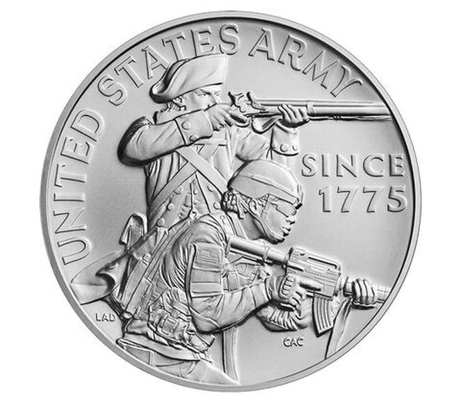 2024 1オンス アメリカ アメリカ陸軍 円形銀 新品未使用 - 野口コイン ...