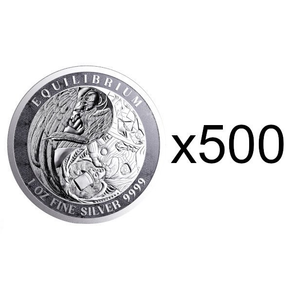 2024 1オンス トケラウ 均衡 銀貨【500枚】セット 5ドル (ミントロール20個付き) 新品未使用 - 野口コイン株式会社