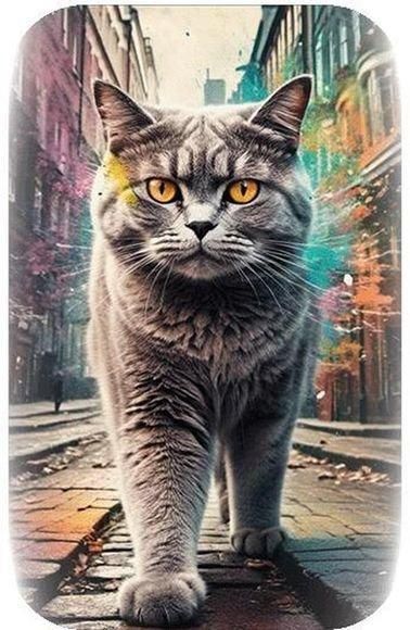 キャッツインザシティ(1) ブリティッシュショートヘア猫 100g銀