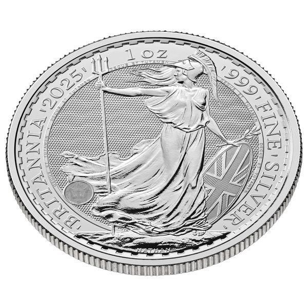 2020年　ブリタニア　1oz 銀貨　5枚 UKBSB251C-500