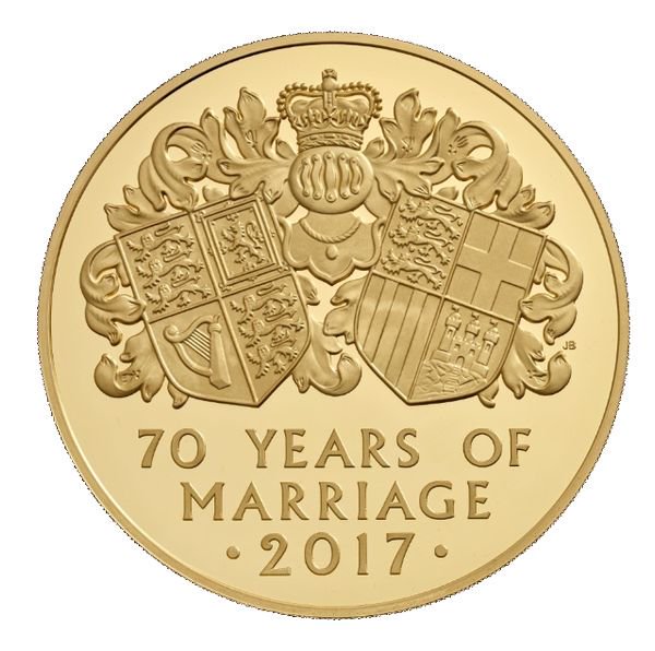 2017 1キロ イギリス エリザベス二世プラチナ婚(結婚70周年)記念金貨 プルーフ 【proof】 1000ポンド 新品未使用【厳選】 - 野口 コイン株式会社