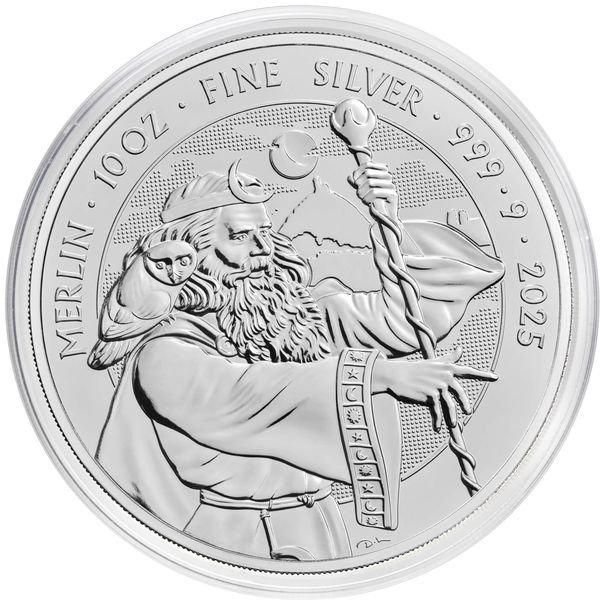 【特別セール品】 2025 10オンス イギリス 神話と伝説：マーリン 銀貨 10ポンド コレクション