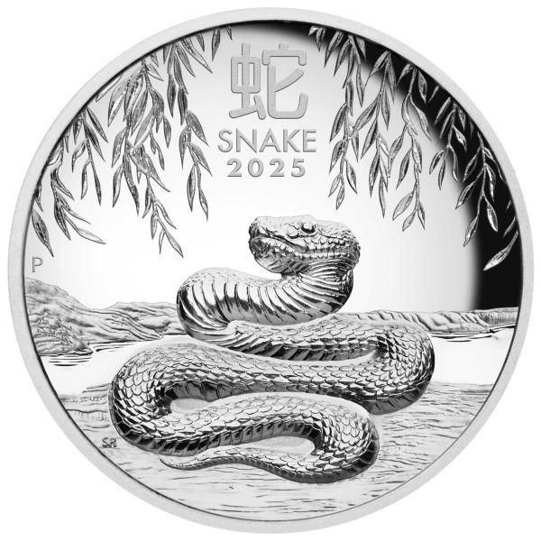 2025年版 シルバー 干支のヘビ 1オンス銀貨 オーストラリア 純銀コイン 2025年】プラチナ干支コイン 1オンス 蛇年 オーストラリア 新品