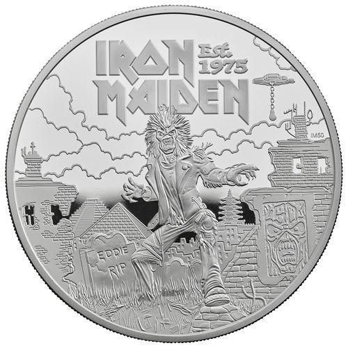 最新 ミュージックレジェンド 2025 イギリス 金貨 アイアンメイデン
