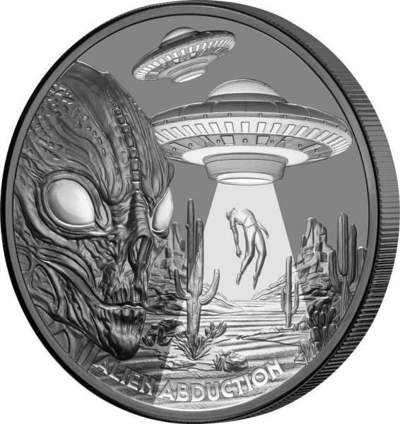 UFO銀貨　ピラミッド　1オンス Buy 1 oz Silver Coin - Built by Aliens - Egyptian Pyramids