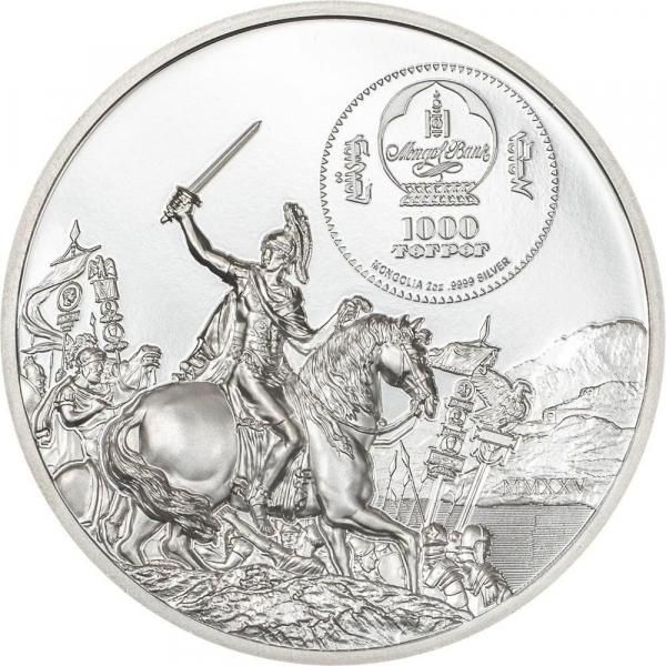 2025年モンゴル バイソン プルーフ銀貨（ハイレリーフ） モンゴル 2025