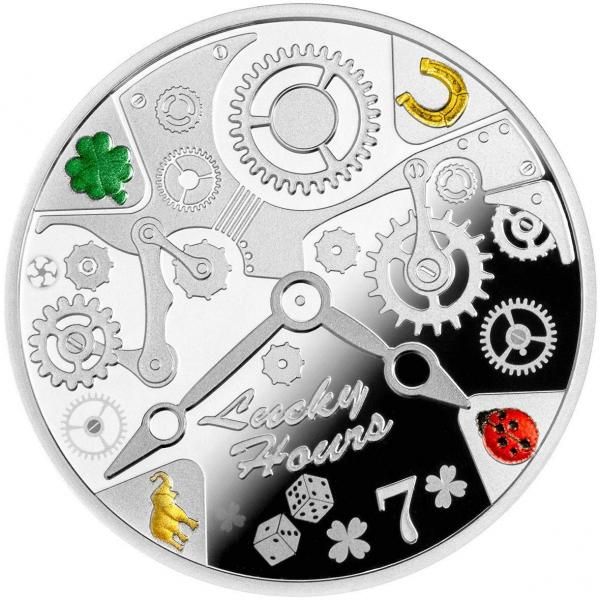 2021年ニウエ 1oz シルバープルーフ クリスタルコイン 四つ葉の