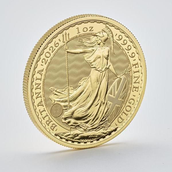 2024 1オンス　イギリスブリタニア金貨33㎜クリアケース付 BB26G1C