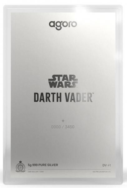 ニウエ 2021-シルバープルーフスターウォーズダース・ベイダー銀貨純銀 NZ30-02058-SG