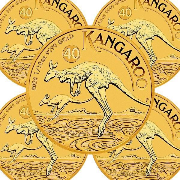 オーストラリア　カンガルー銀貨　4枚セット オーストラリアカンガルー銀貨4枚セット
