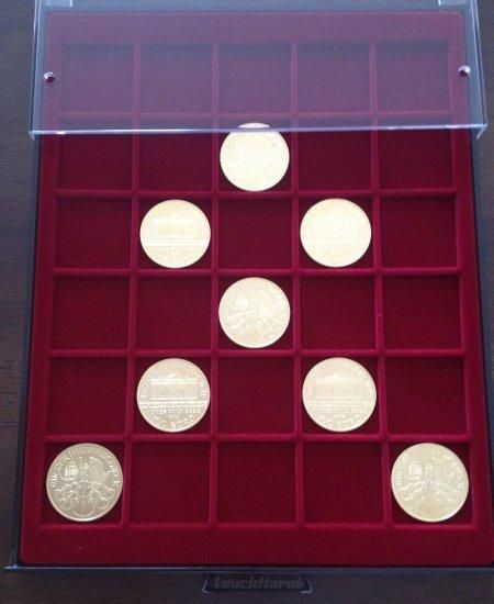 コインケースBOX クリアケース入りメイプルリーフ金貨1オンス