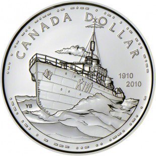 2018 カナダ ホオジロザメ 2オンス プルーフ銀貨 ブルーロジウムメッキ付き