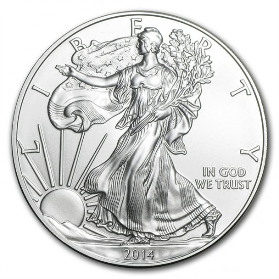 2014  アメリカ イーグル銀貨 1オンスアメリカ政府重量
