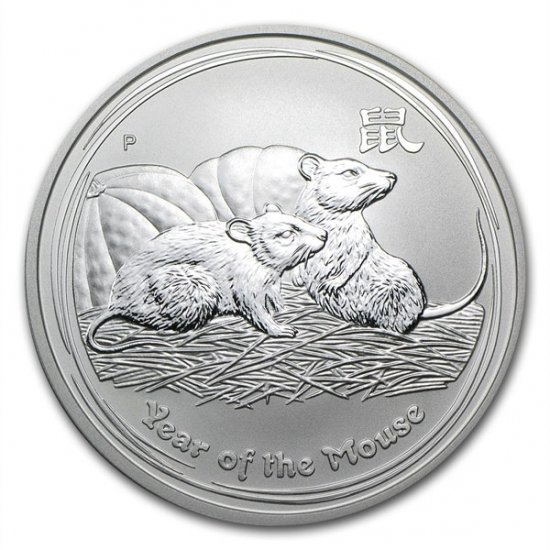 新品未使用 2008 オーストラリア 干支ネズミ銀貨 1オンス クリアーケース付き - 野口コイン株式会社 ウィーン金貨、プラチナウィーン