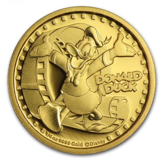 2014 オーストラリア ディズニーコイン第3弾 ドナルド金貨1/4オンス 