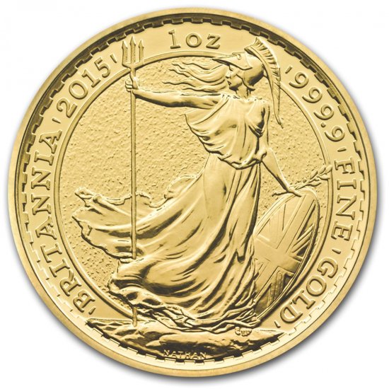 2015 イギリス ブリタニア金貨 1オンス 33mmクリアケース付き 新品未