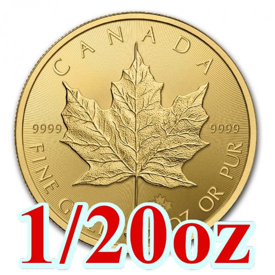2016 カナダ メイプル金貨1/20オンス 新品未使用 - 野口コイン株式会社