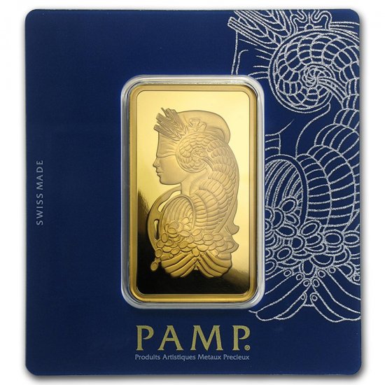100 グラム スイス PAMP製 ゴールドバー (フォルトゥナ) - 野口コイン 