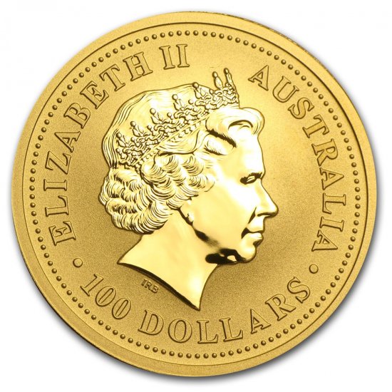 2005 オーストラリア、カンガルー金貨１オンス クリアケース付き 新品 