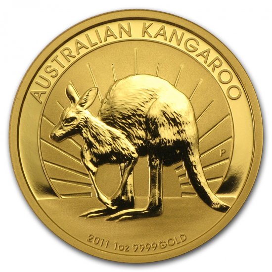 2011 オーストラリア、カンガルー金貨１オンス クリアーケース付き
