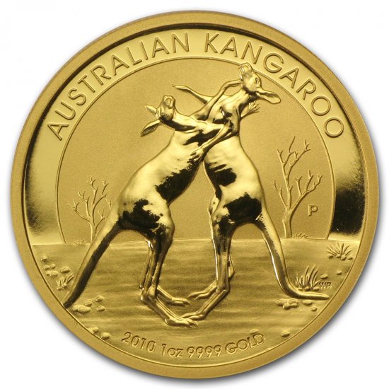2010 オーストラリア、カンガルー金貨１オンス クリアケース付き