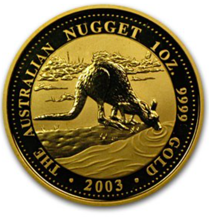 2003 オーストラリア、カンガルー金貨１オンス クリアケース付き 新品未使用 - 野口コイン株式会社