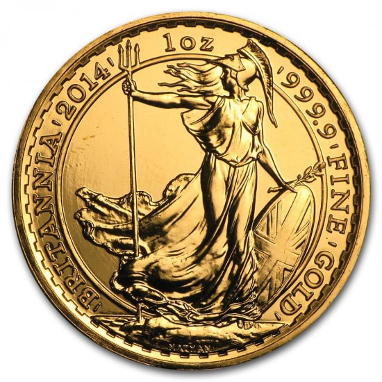 2014 イギリス ブリタニア金貨 1オンス クリアケース付き 新品未使用 