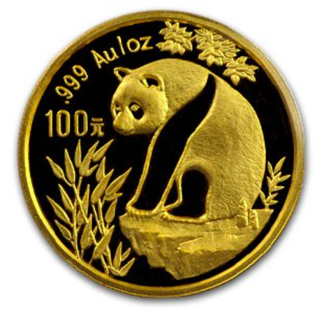 1993 中国 パンダ金貨１オンス 新品未使用 - 野口コイン株式会社