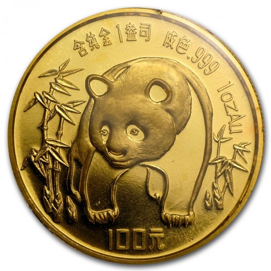 1986 中国 パンダ金貨１オンス 新品未使用 - 野口コイン株式会社