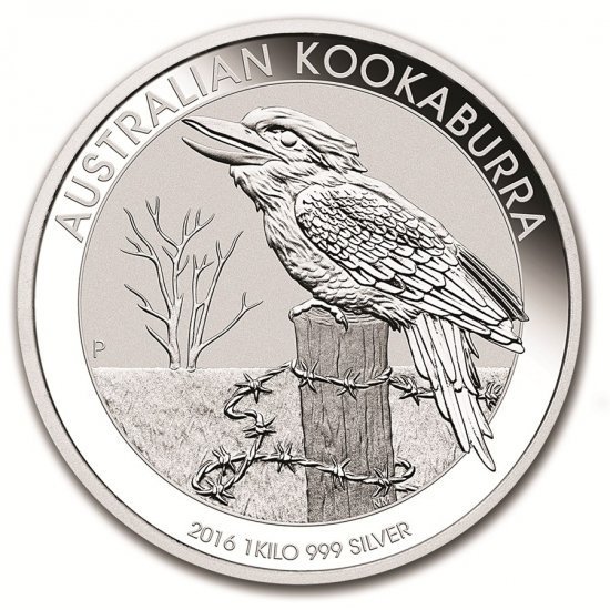 2016 オーストラリア クッカバラ（カワセミ） 銀貨 1キロ クリア 