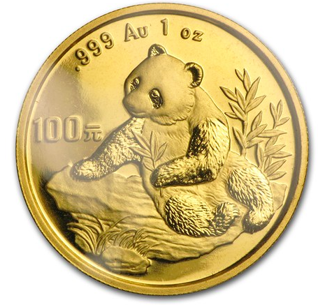 1998 中国 パンダ金貨１オンス 新品未使用 - 野口コイン株式会社