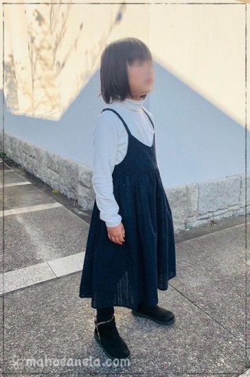 キッズ｜吊りサロペットの型紙 - 子供服型紙販売｜ MahoeAnela