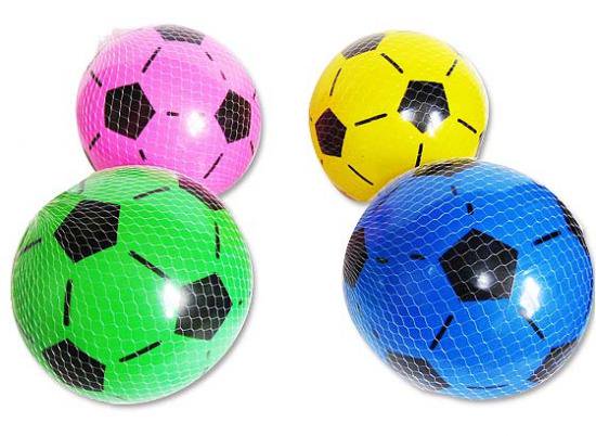 18cmサッカーのゴムボール 中 (24個入) | ビーチボール系エア玩具