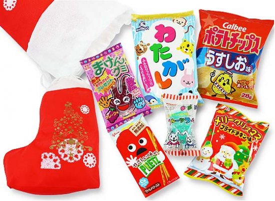 クリスマスブーツ型 お菓子詰め合わせ・セットA | クリスマスお菓子セット | 2丁目ひみつ基地