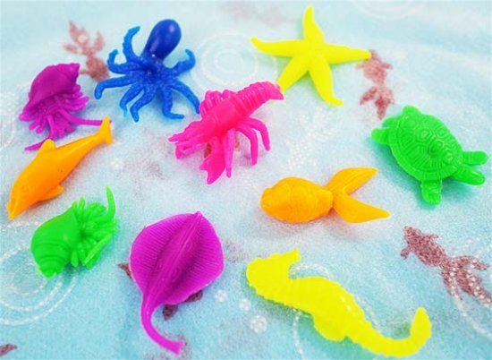 ちゃぷちゃぷ 海の生き物 玩具 (100個入) | 景品・販促品の縁日