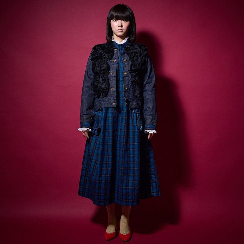 Drowse and yet... バックリボン　ツイードコート　良品 Drowse and yetBack Ribbon Denim Pants | Shok